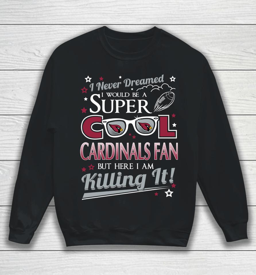 Arizona Cardinals Nfl Football I Never Dreamed I Would Be Super Cool Fan Sweatshirt