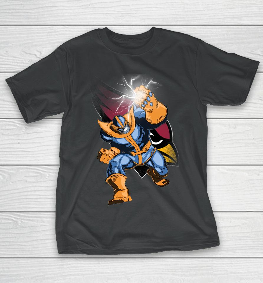 Arizona Cardinals Nfl Football Thanos Avengers Infinity War Marvel T-Shirt