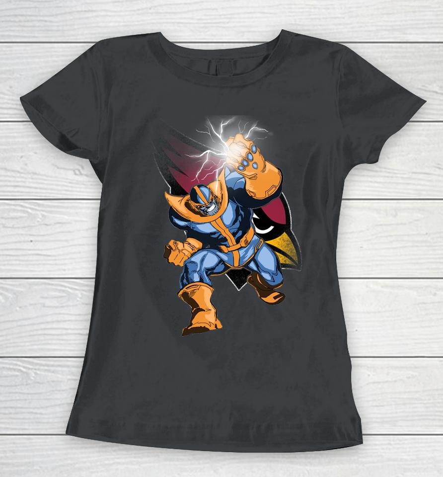 Arizona Cardinals Nfl Football Thanos Avengers Infinity War Marvel Women T-Shirt
