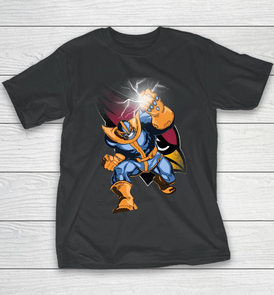 Arizona Cardinals Nfl Football Thanos Avengers Infinity War Marvel Youth T-Shirt
