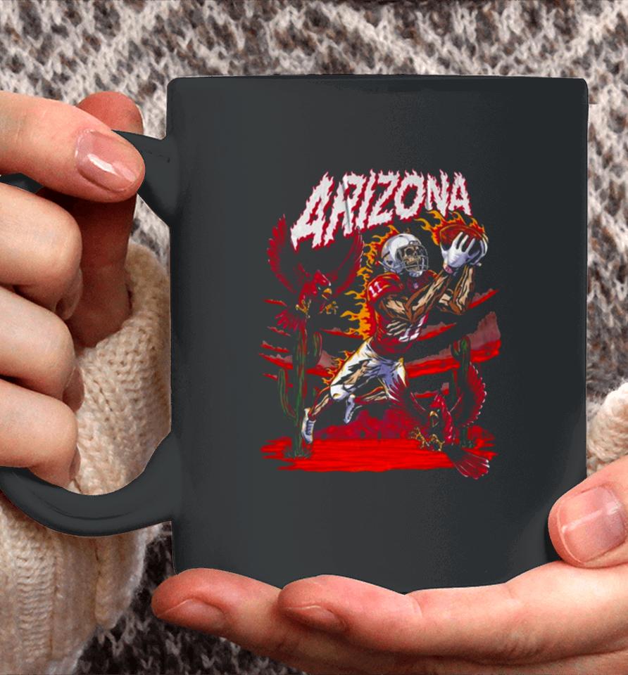 Arizona Cardinals Skeleton Football 2024 Coffee Mug