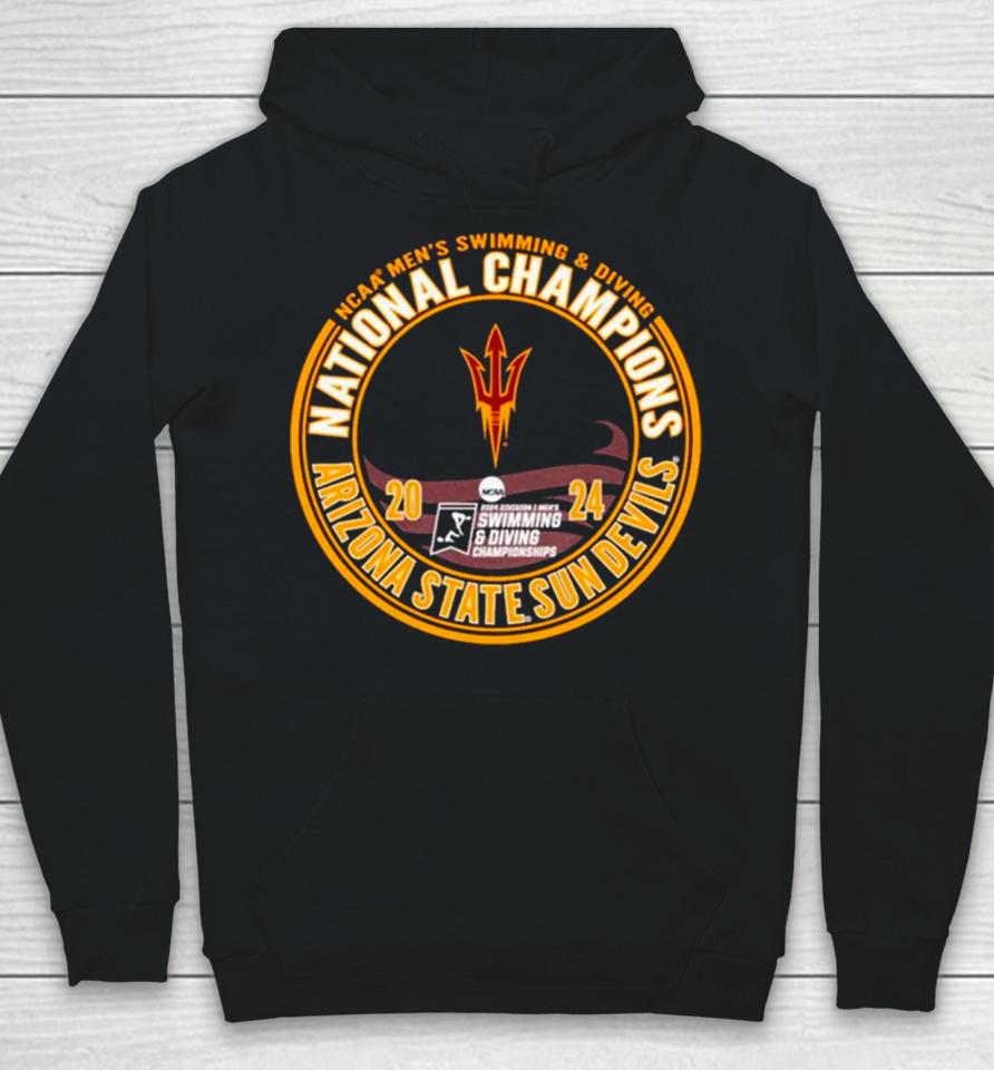 Arizona State Sun Devils 2024 Ncaa Men’s Swimming And Diving National Champions Hoodie
