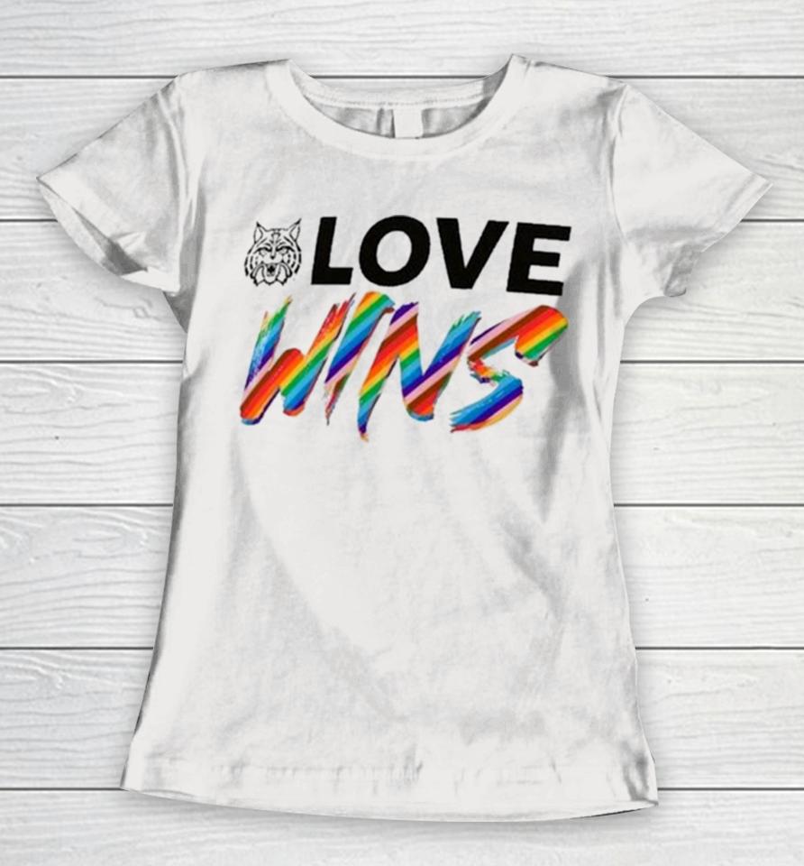 Arizona Wildcats Love Wins Pride 2024 Women T-Shirt
