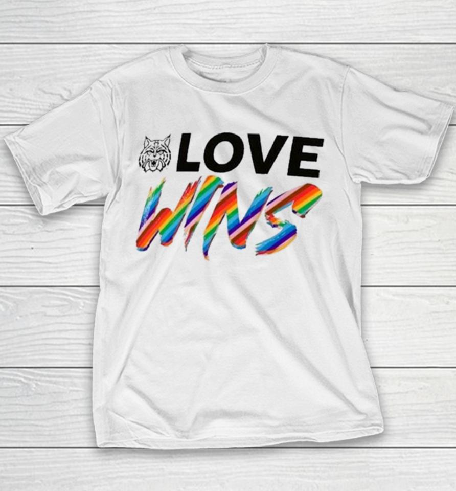 Arizona Wildcats Love Wins Pride 2024 Youth T-Shirt
