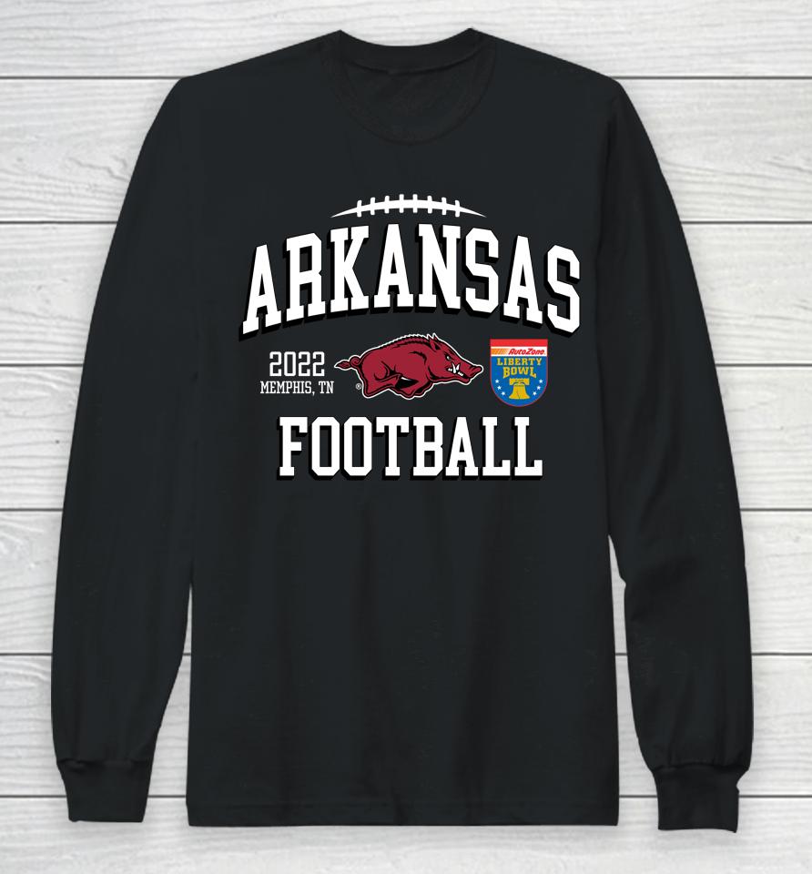 Arkansas Football Playoff 2022 Liberty Bowl Red Long Sleeve T-Shirt