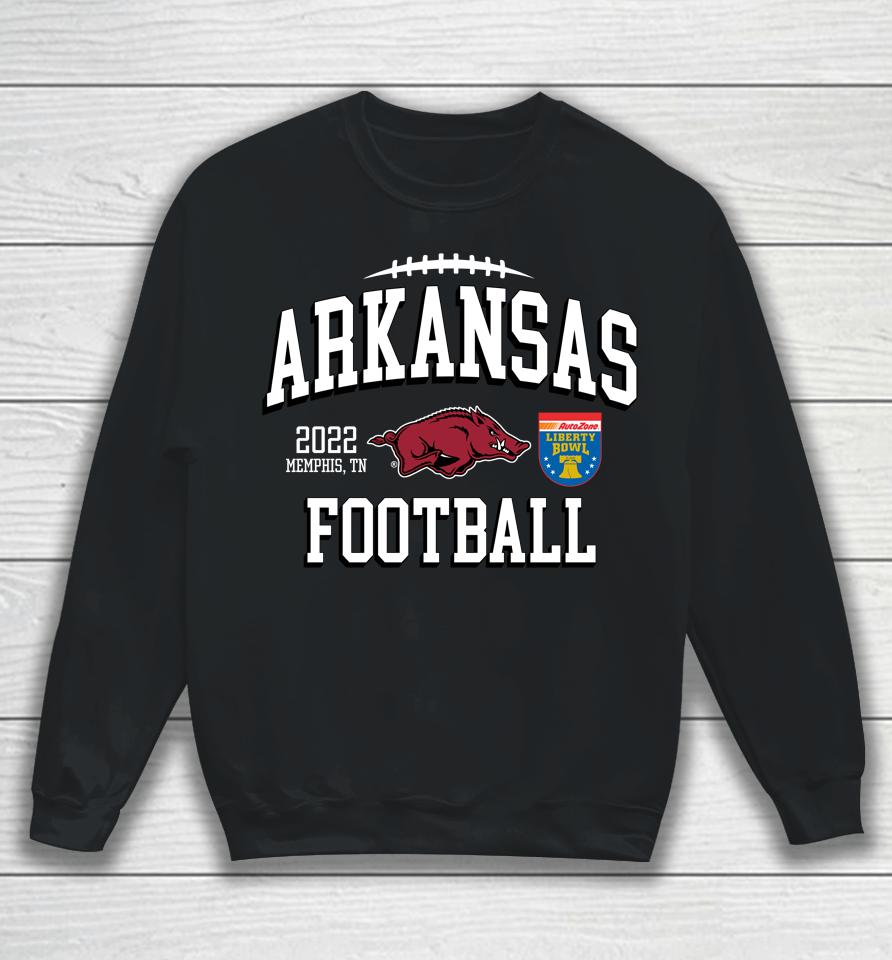Arkansas Football Playoff 2022 Liberty Bowl Red Sweatshirt