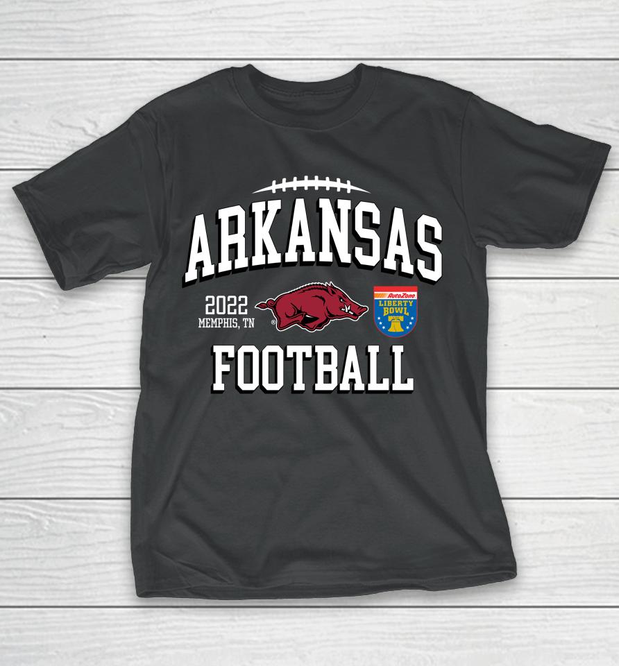 Arkansas Football Playoff 2022 Liberty Bowl Red T-Shirt