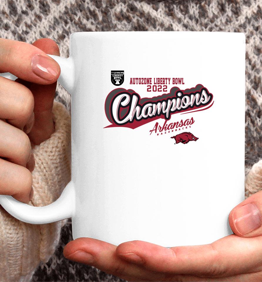 Arkansas Razorbacks 2022 Liberty Bowl Champions Coffee Mug