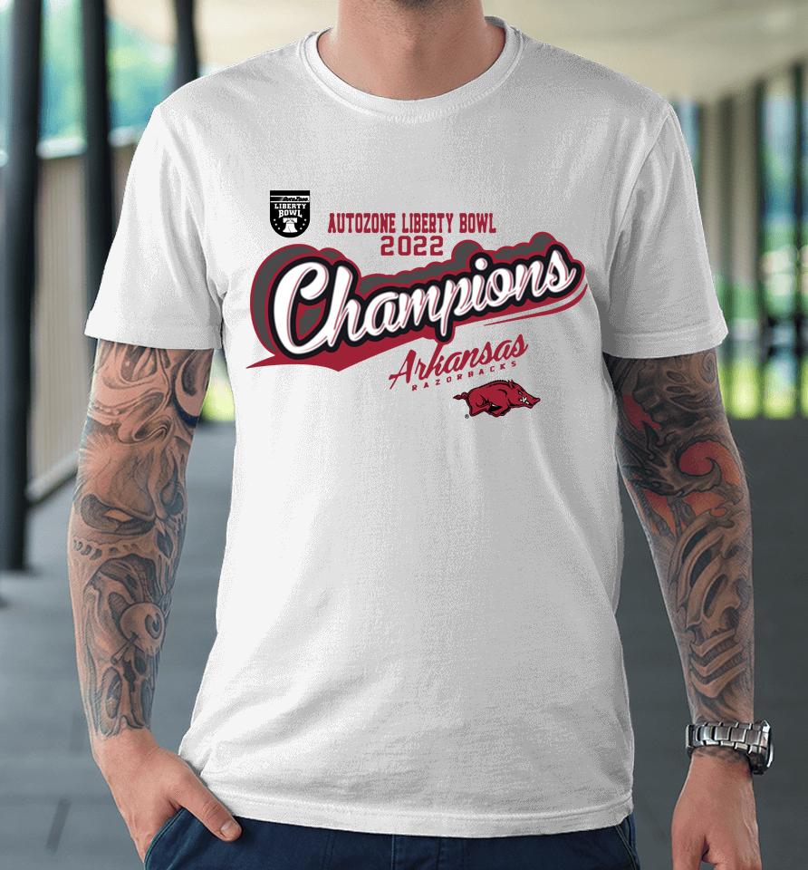 Arkansas Razorbacks 2022 Liberty Bowl Champions Premium T-Shirt