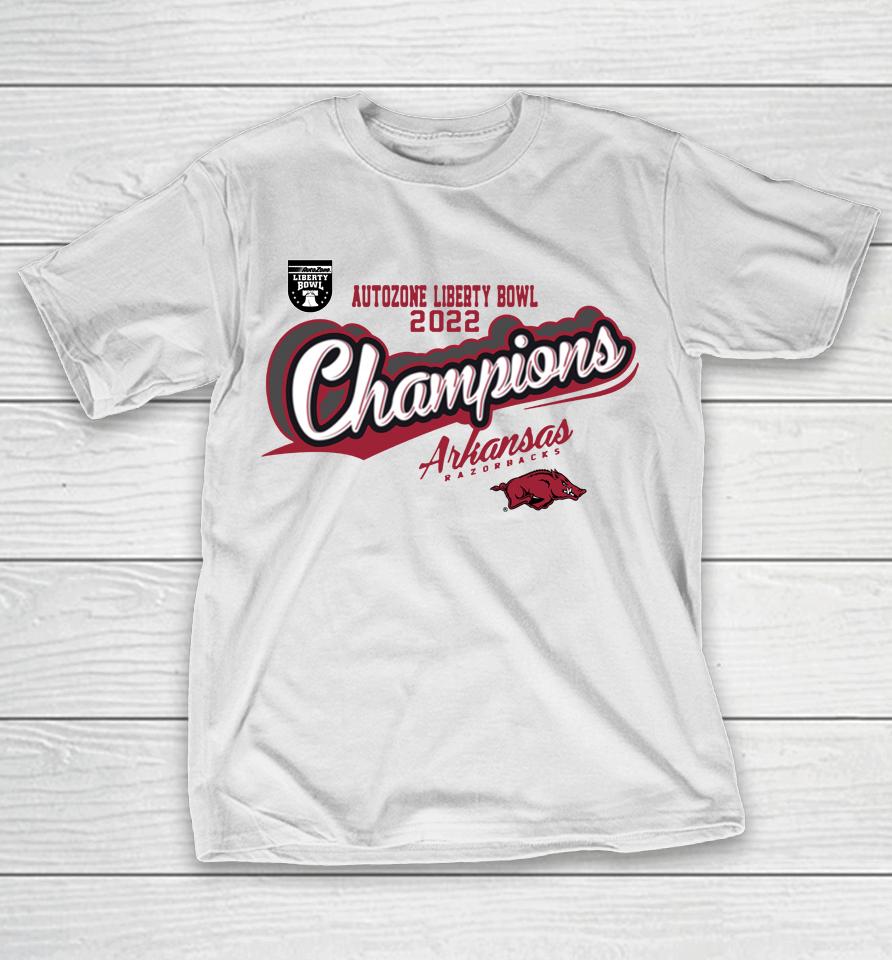 Arkansas Razorbacks 2022 Liberty Bowl Champions T-Shirt