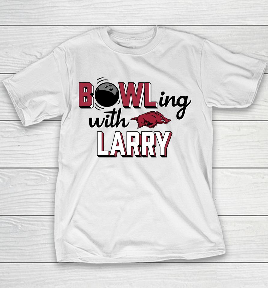Arkansas Razorbacks Bowling With Larry Grey Youth T-Shirt