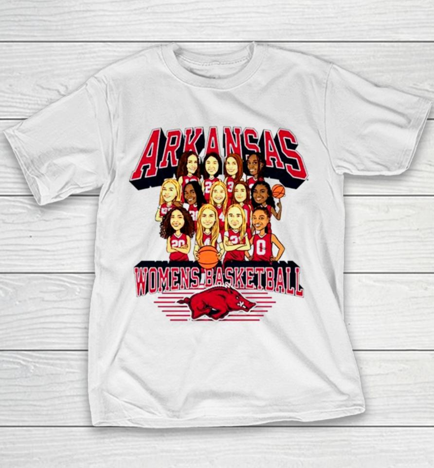 Arkansas Razorbacks Women’s Basketball Team 2023 Youth T-Shirt