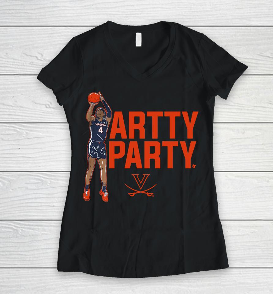 Armaan Franklin Artty Party Nil Uva Licensed Breakingt Women V-Neck T-Shirt