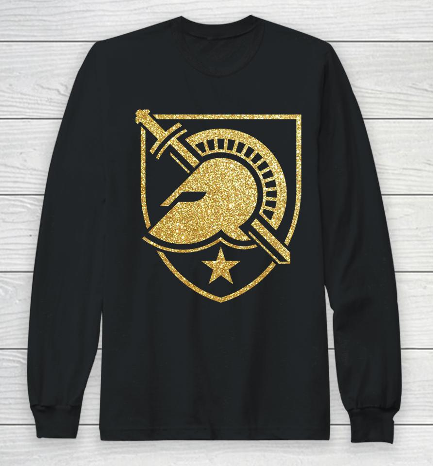 Army Black Knights 1St Armored Division Old Ironsides Rivalry Gradient Logo Two-Hit Long Sleeve T-Shirt