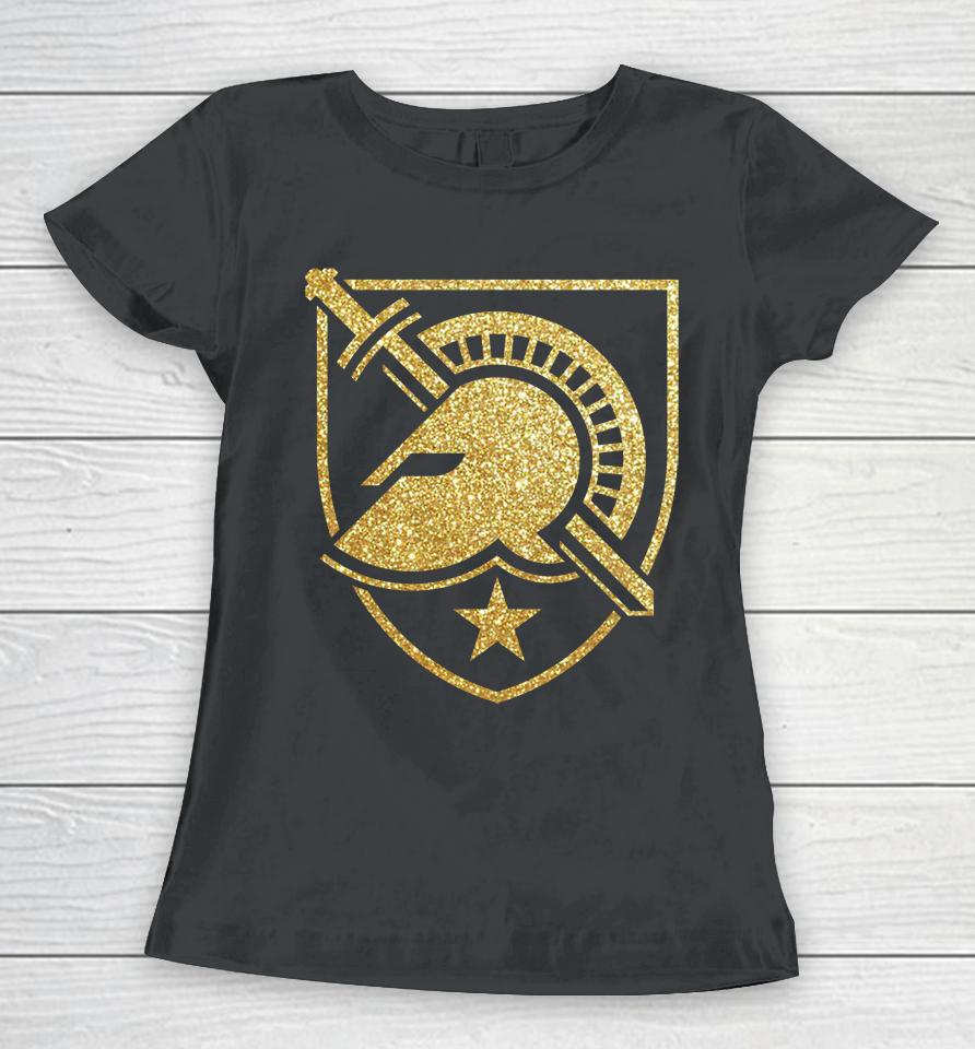 Army Black Knights 1St Armored Division Old Ironsides Rivalry Gradient Logo Two-Hit Women T-Shirt