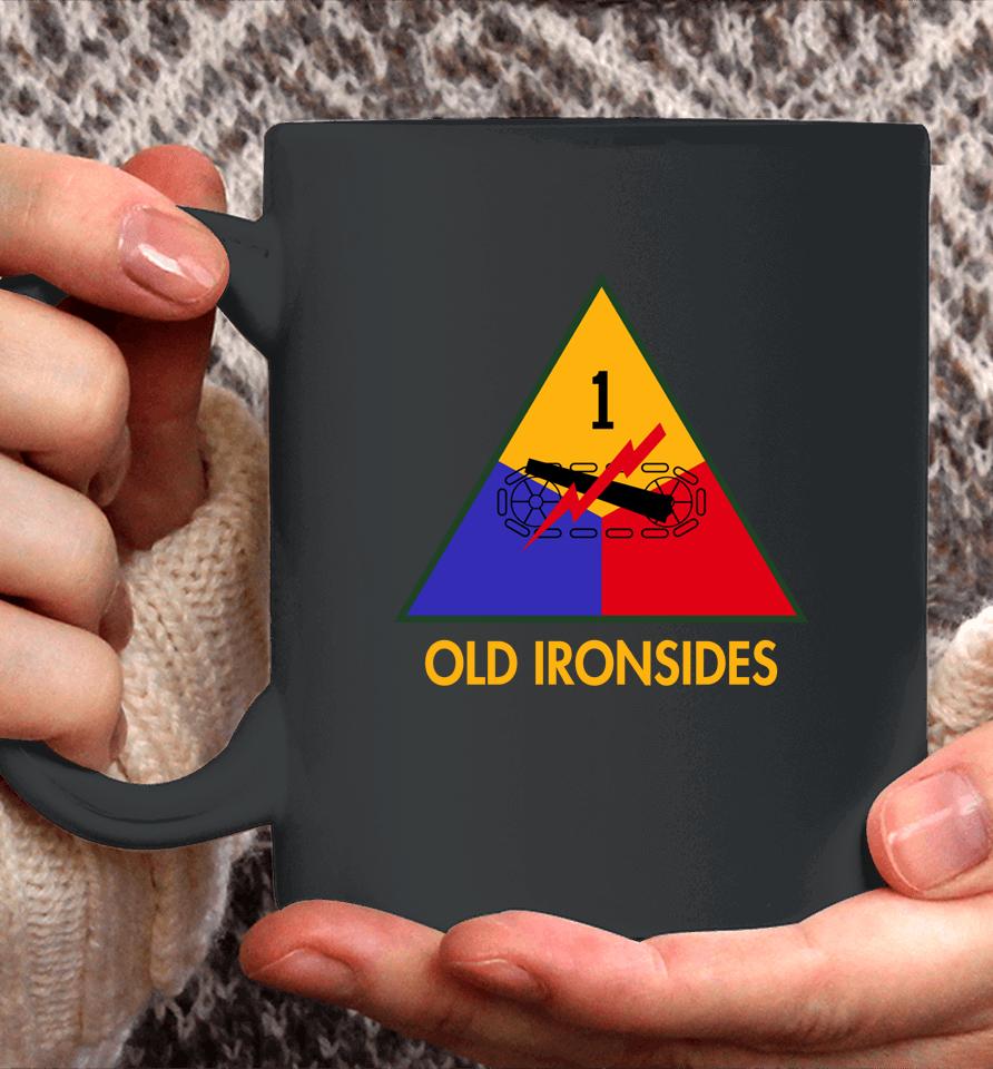 Army Black Knights 1St Armored Division Old Ironsides Rivalry Performance Two-Hit Coffee Mug
