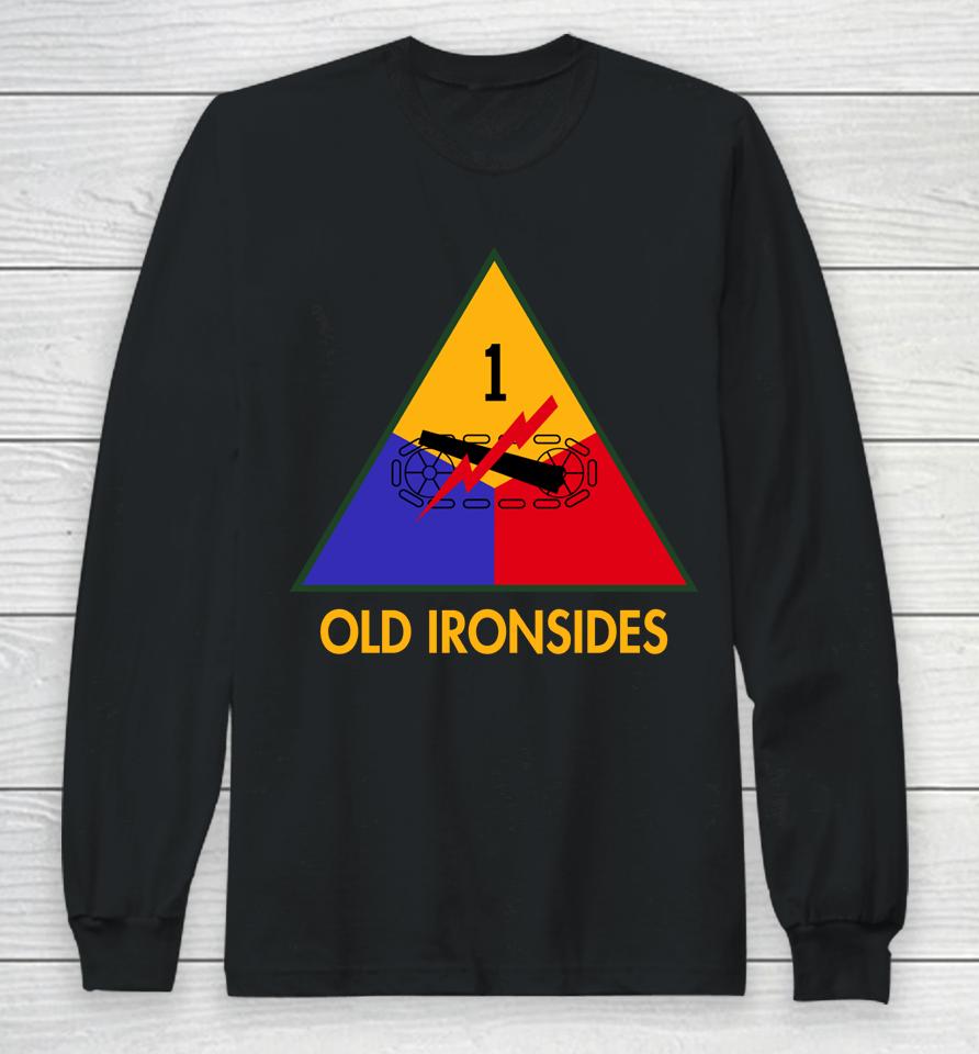 Army Black Knights 1St Armored Division Old Ironsides Rivalry Performance Two-Hit Long Sleeve T-Shirt