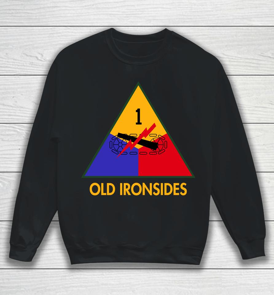 Army Black Knights 1St Armored Division Old Ironsides Rivalry Performance Two-Hit Sweatshirt