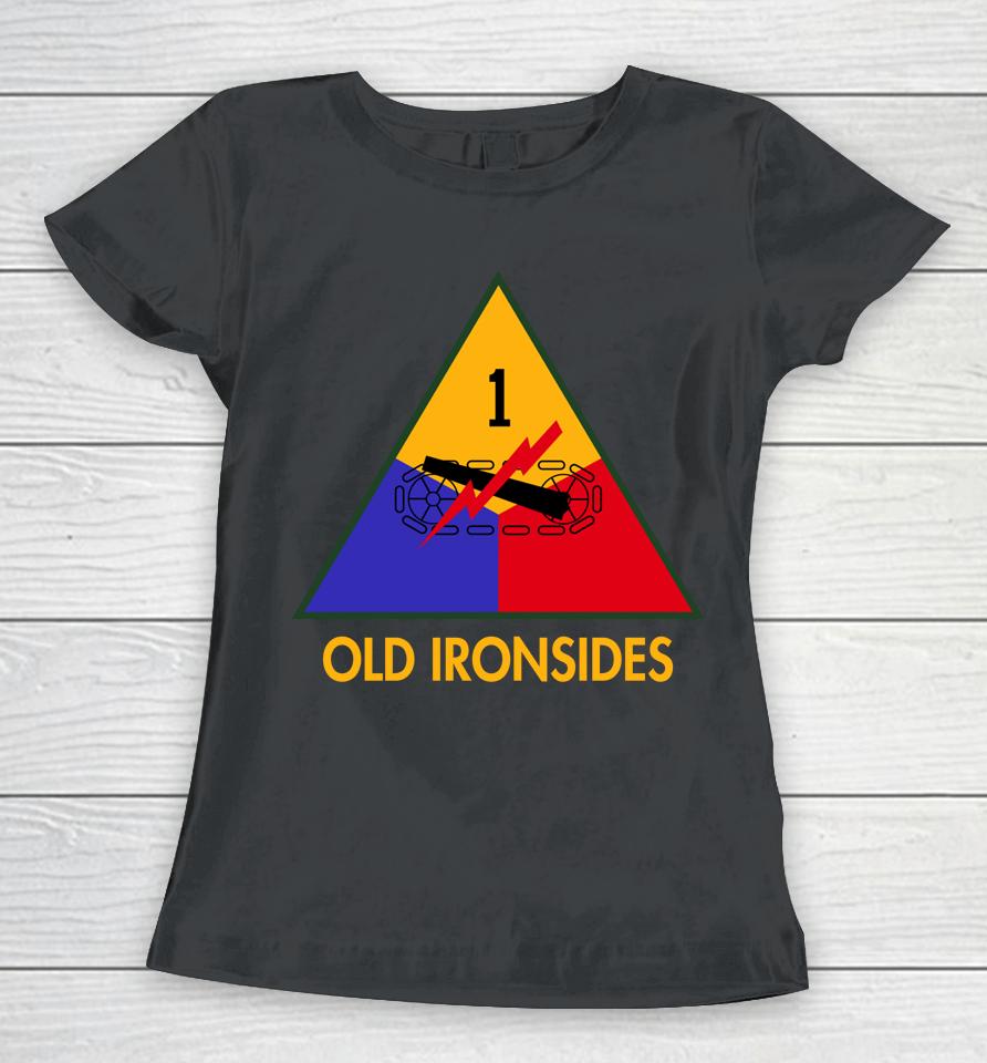 Army Black Knights 1St Armored Division Old Ironsides Rivalry Performance Two-Hit Women T-Shirt