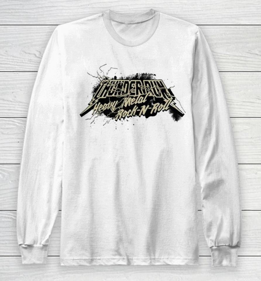 Army Black Knights 2023 Rivalry Collection Thunder Run Heavy Metal Rock N Roll Performance Long Sleeve T-Shirt