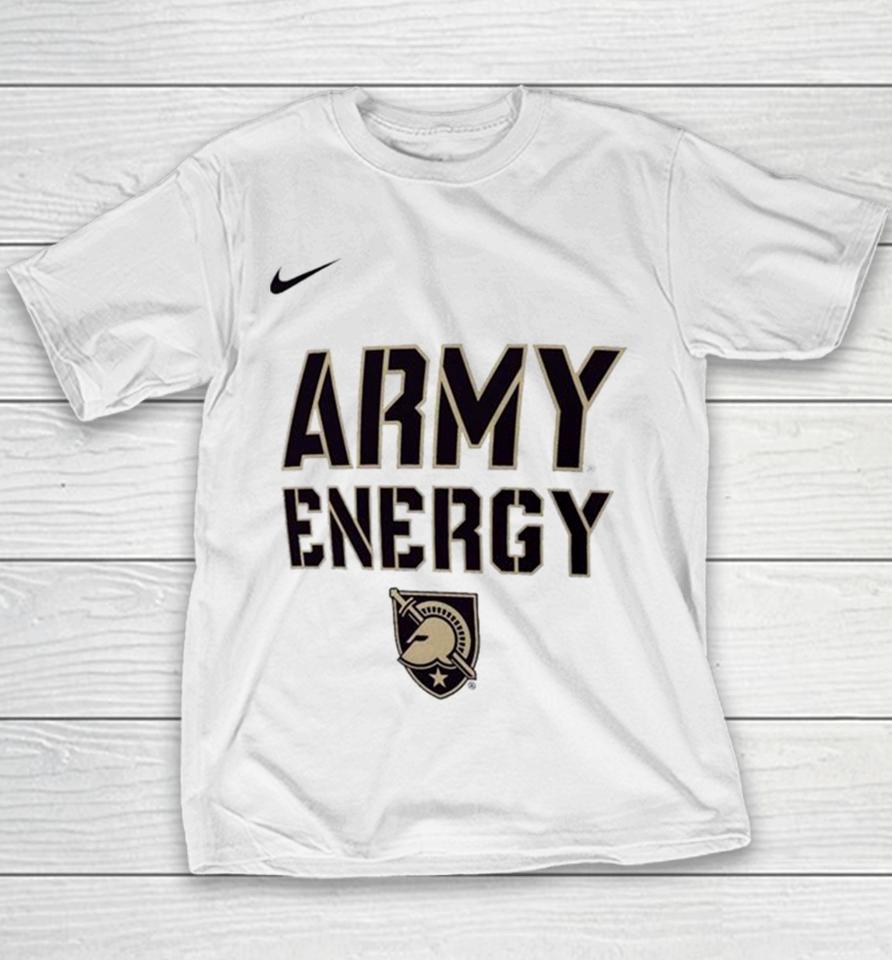 Army Black Knights 2024 On Court Bench Long Sleeve Youth T-Shirt