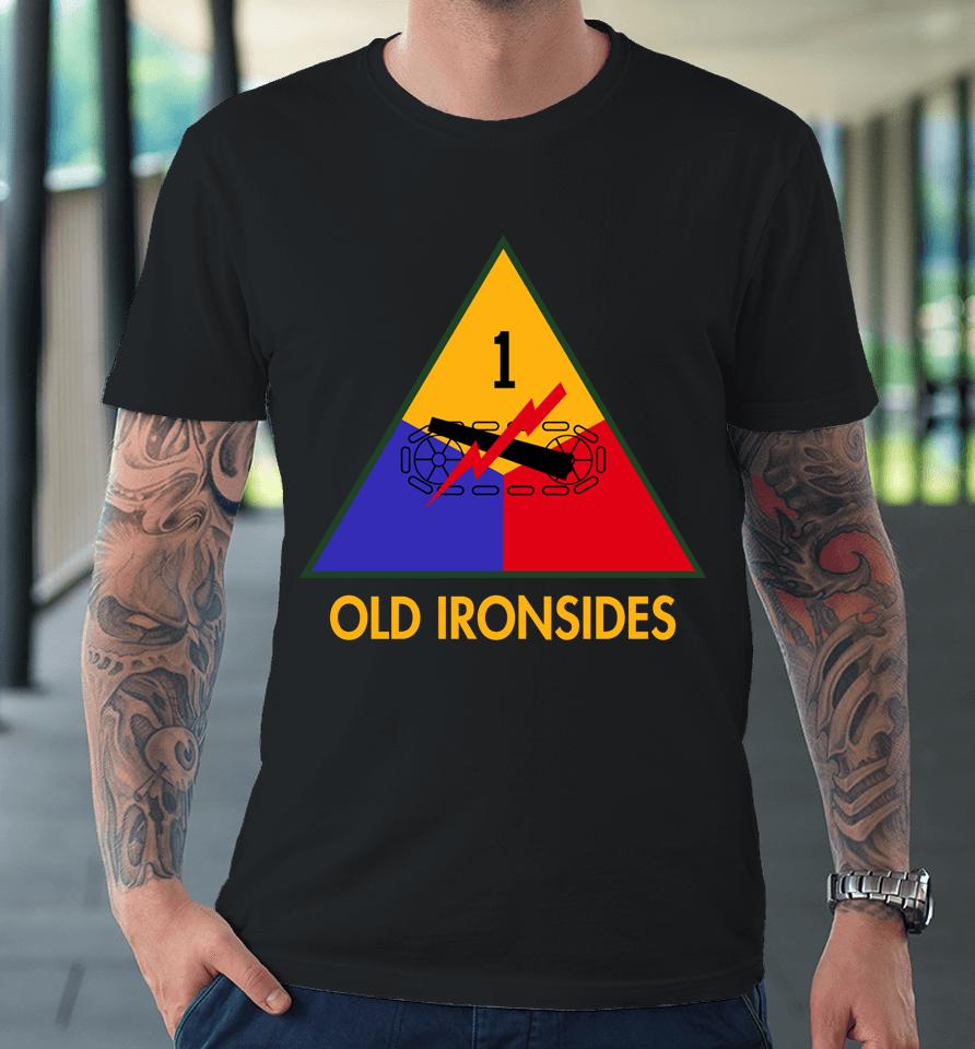 Army Black Knights Old Ironsides 1St Armored Division Rivalry Performance Two-Hit Premium T-Shirt