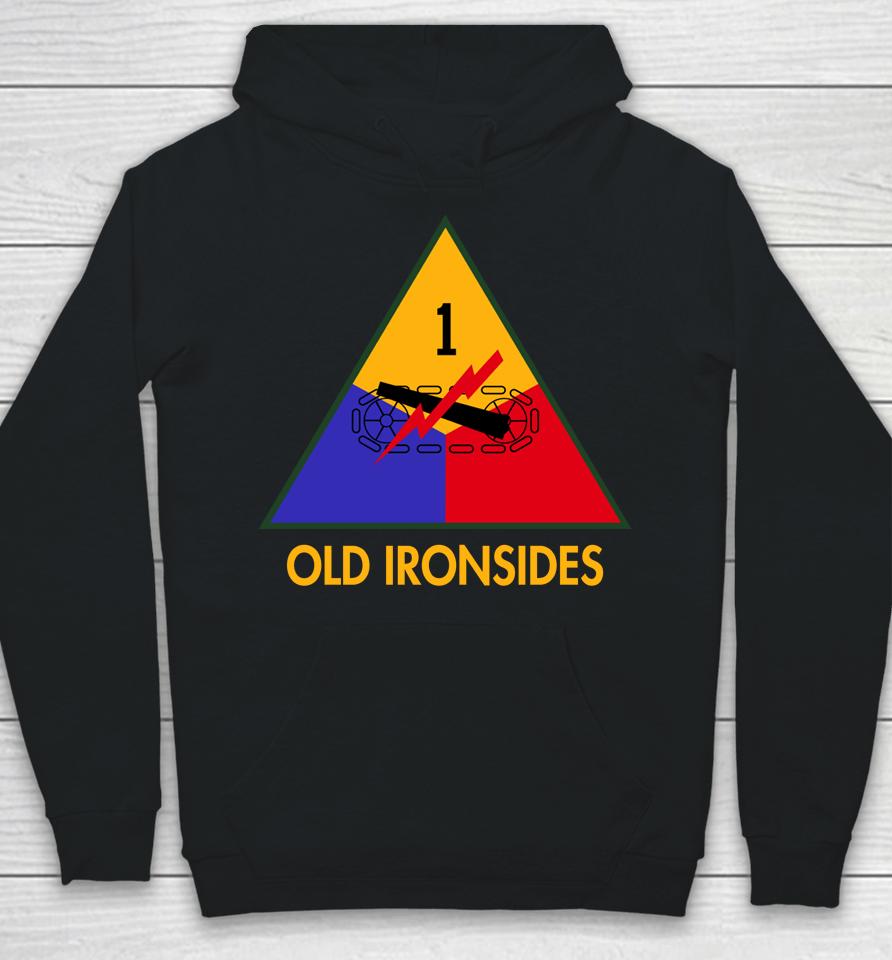 Army Black Knights Old Ironsides 1St Armored Division Rivalry Performance Two-Hit Hoodie