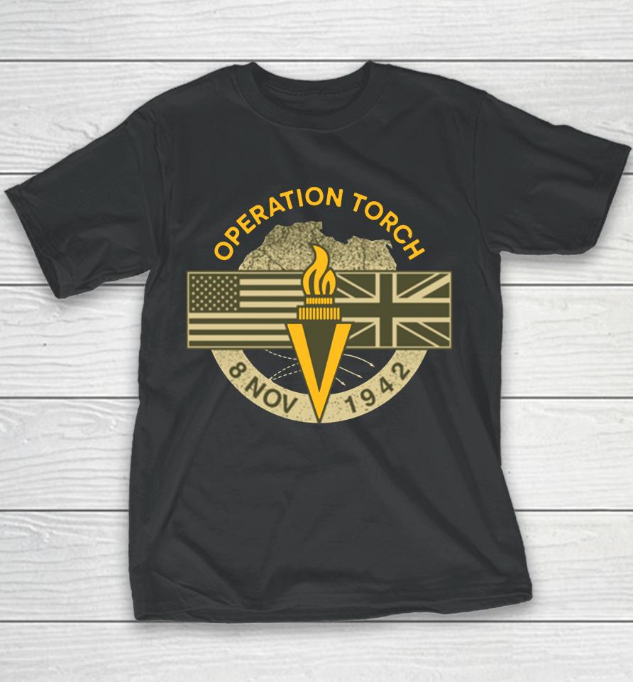 Army Black Knights Operation Torch Old Ironsides Youth T-Shirt