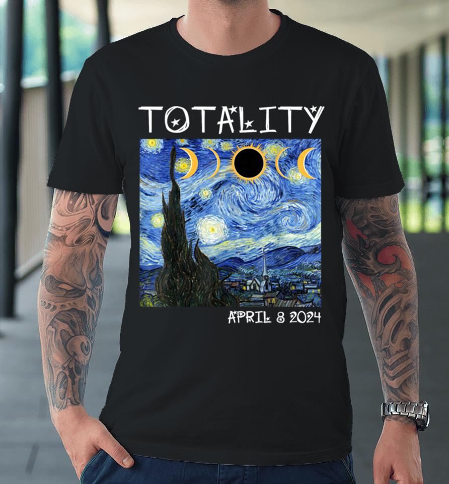 Art Solar Eclipse 2024 Totality April 8 Men Women Kids Premium T-Shirt