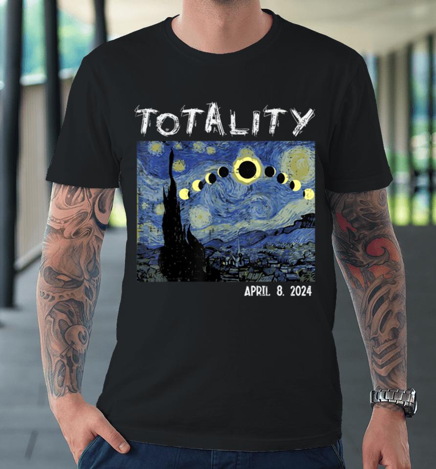 Art Solar Eclipse 2024 Totality April 8 Men Women Kids Premium T-Shirt