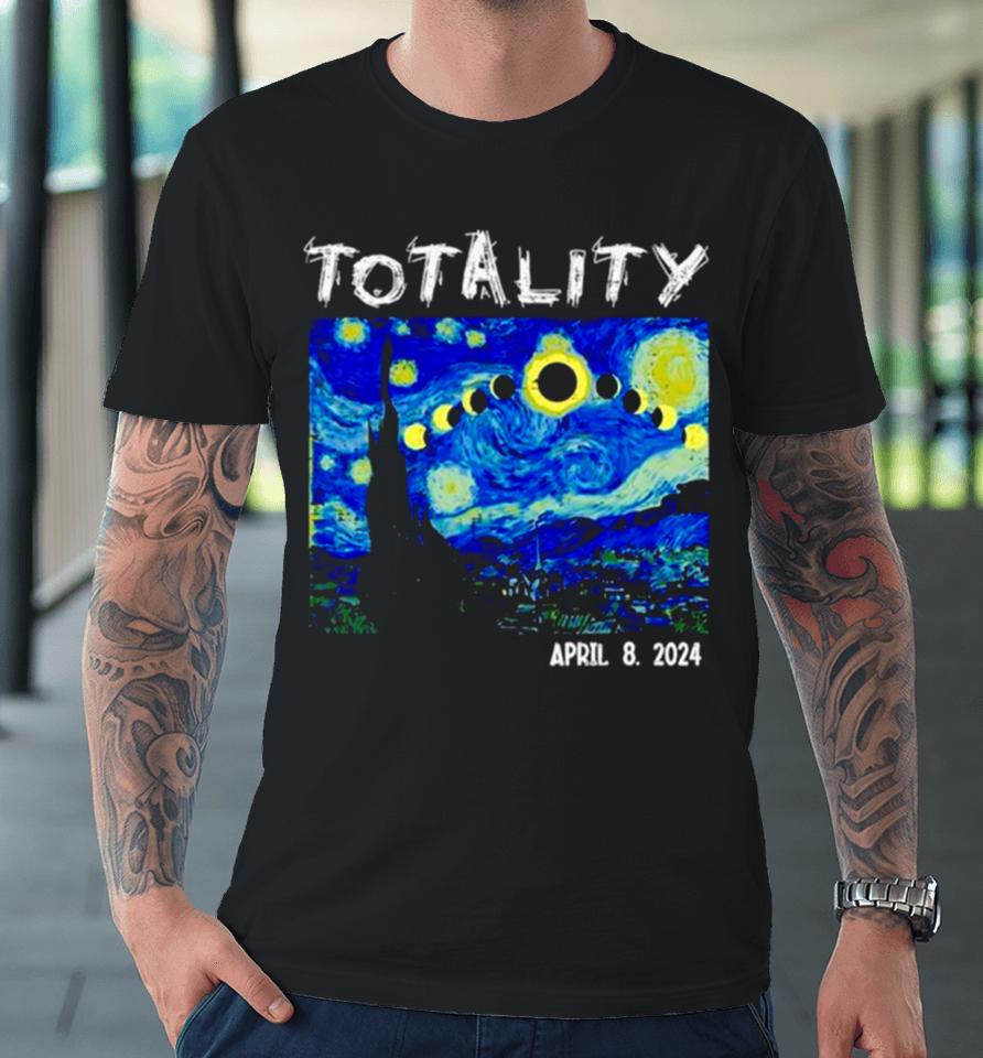 Art Solar Eclipse 2024 Totality April 8 Premium T-Shirt