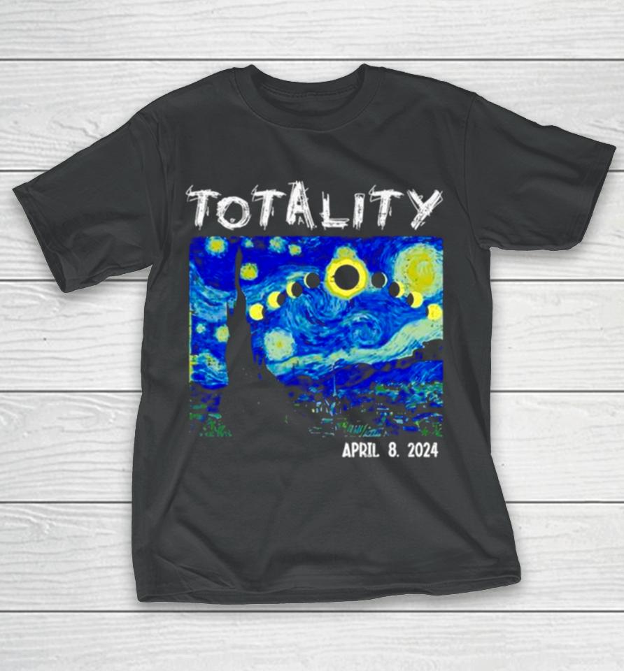 Art Solar Eclipse 2024 Totality April 8 T-Shirt