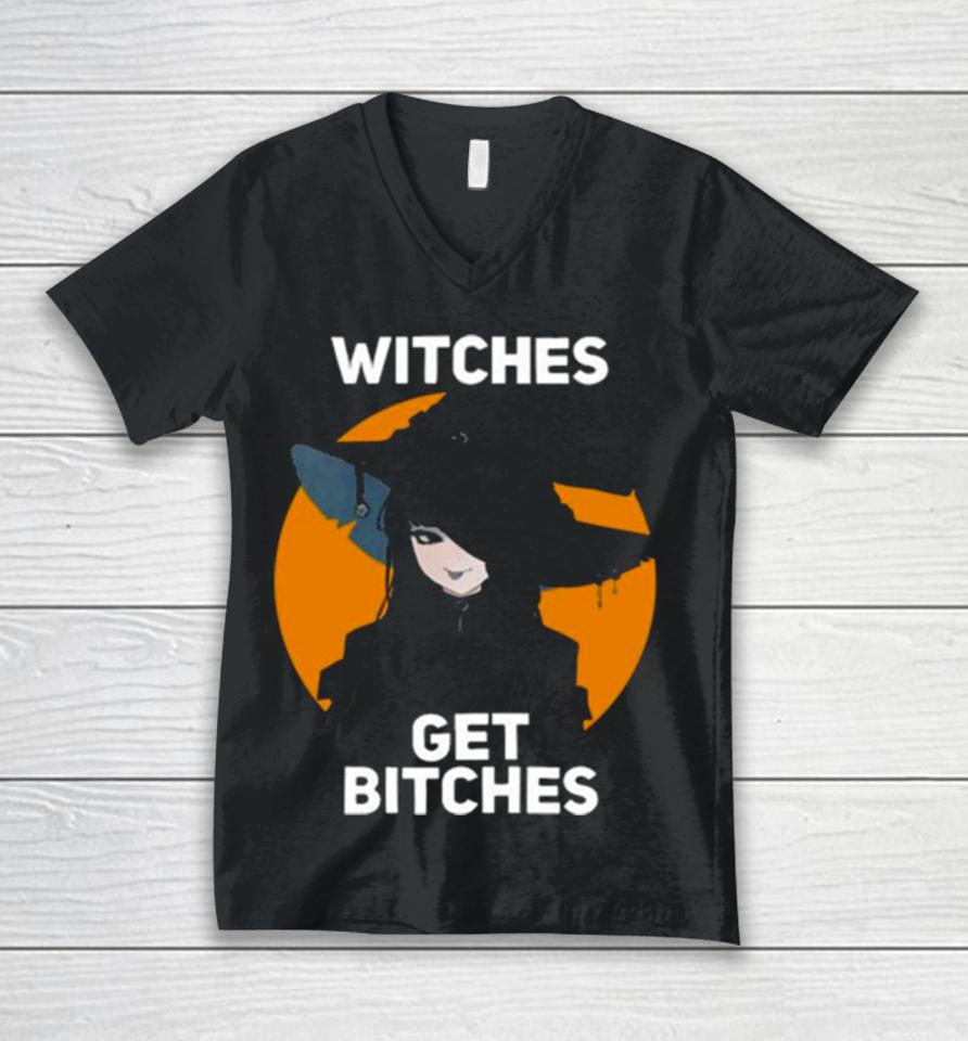 Artemis Of The Blue Witches Get Bitches Orange No Glasses Unisex V-Neck T-Shirt