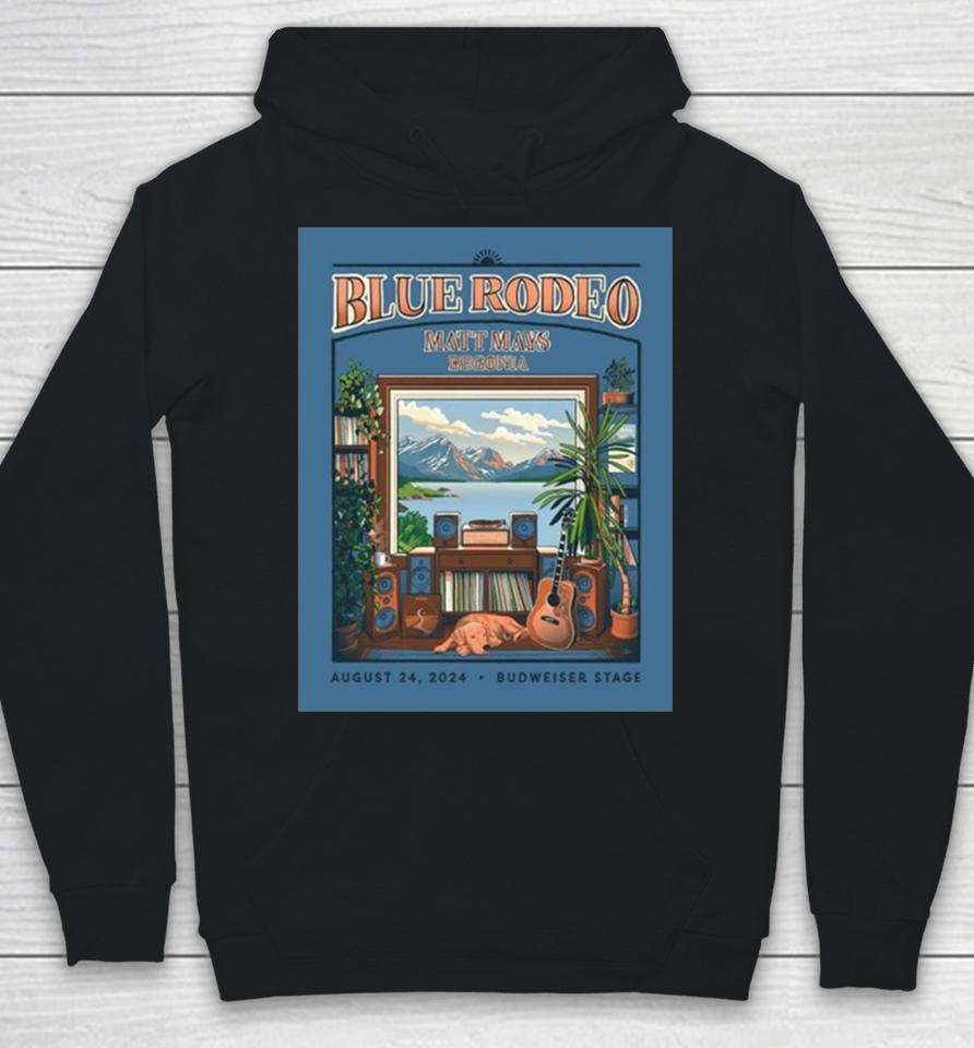 Artwork Poster For Blue Rodeo Official Tour At Budweiser Stage On August 24Th 2024 Hoodie