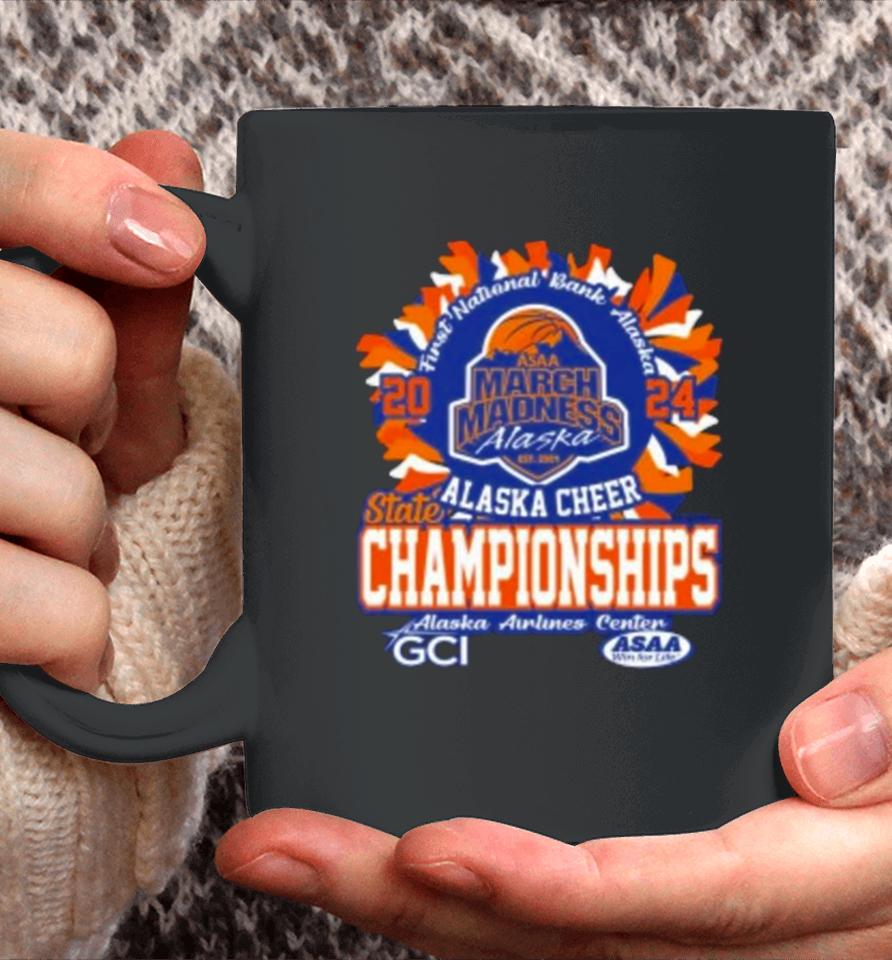 Asaa March Madness Alaska Cheer State Championships 2024 Coffee Mug