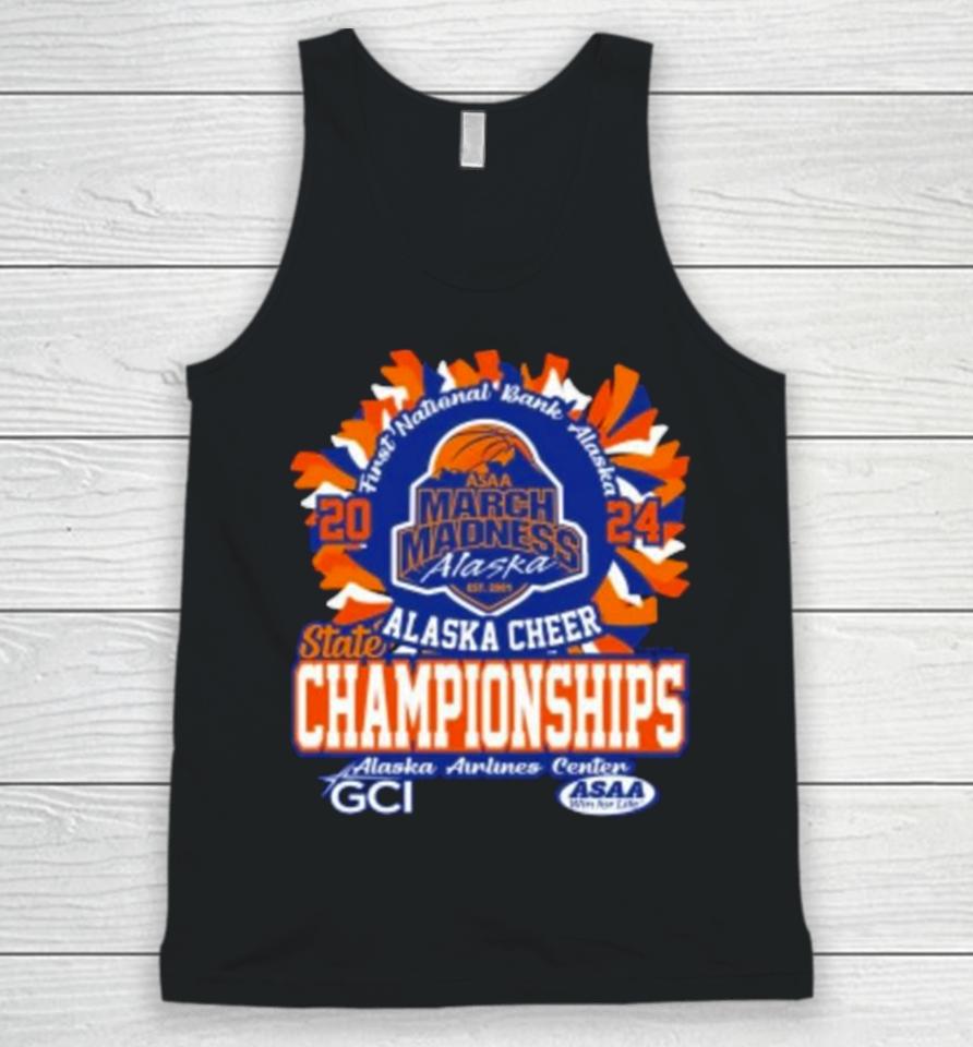 Asaa March Madness Alaska Cheer State Championships 2024 Unisex Tank Top