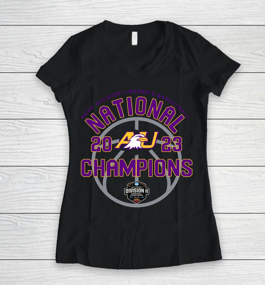 Ashland University Ncaa Division 2 Women's Basketball National Au 2023 Champions Women V-Neck T-Shirt