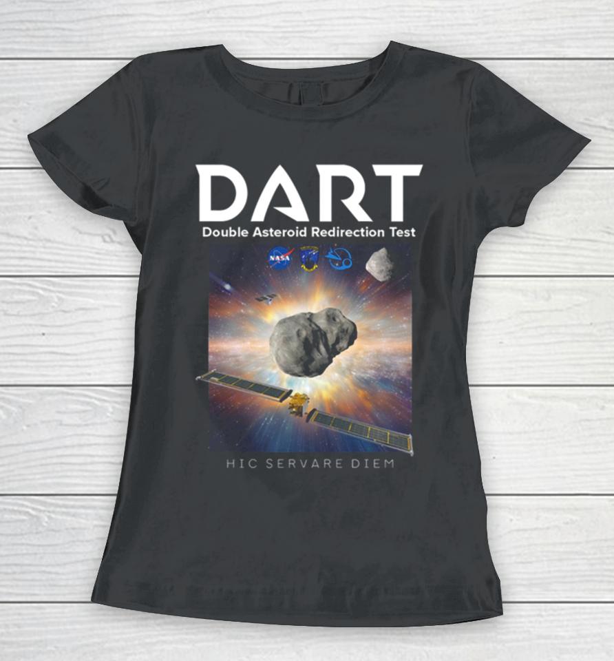 Astronomy Dart Double Asteroid Redirection Test Women T-Shirt