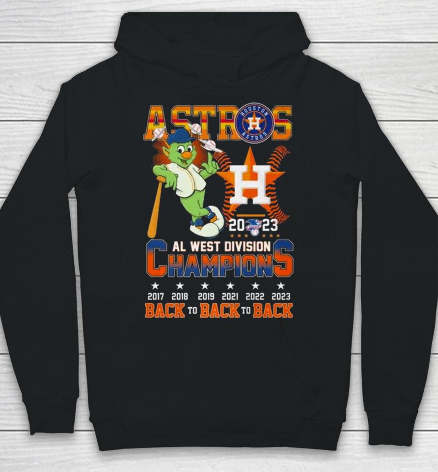 Astros 2023 Al West Division Champions Back To Back To Back 2017 2023 Hoodie