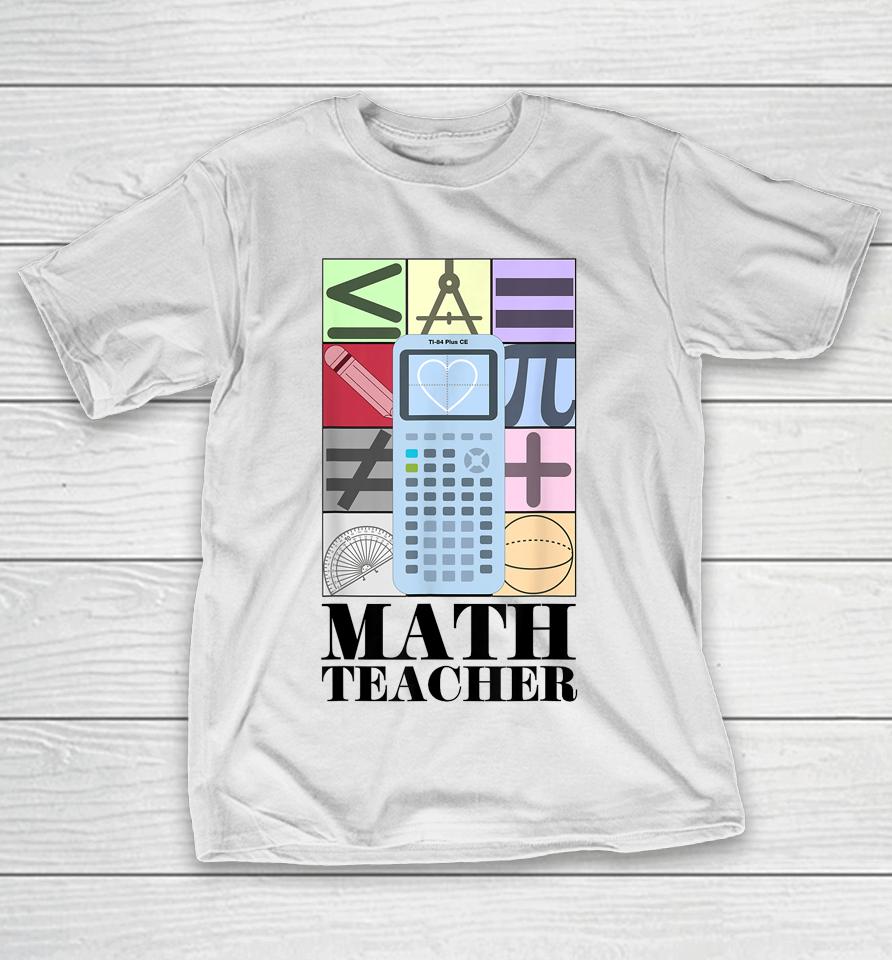 @Iteachalgebra Math Teacher T-Shirt