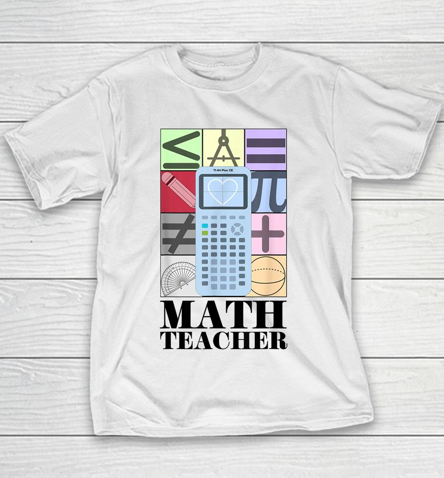 @Iteachalgebra Math Teacher Youth T-Shirt