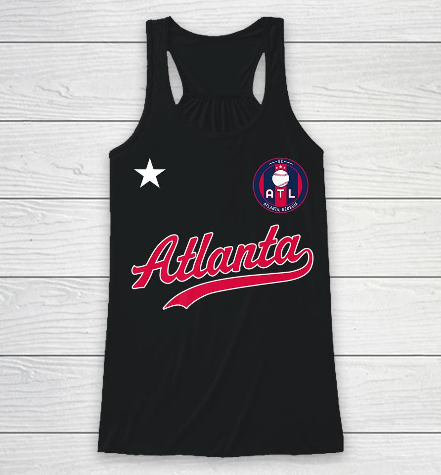 Atlanta Baseball Jersey - Atl Mini Badge Racerback Tank