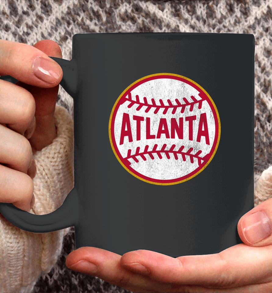 Atlanta Baseball Vintage Retro Coffee Mug