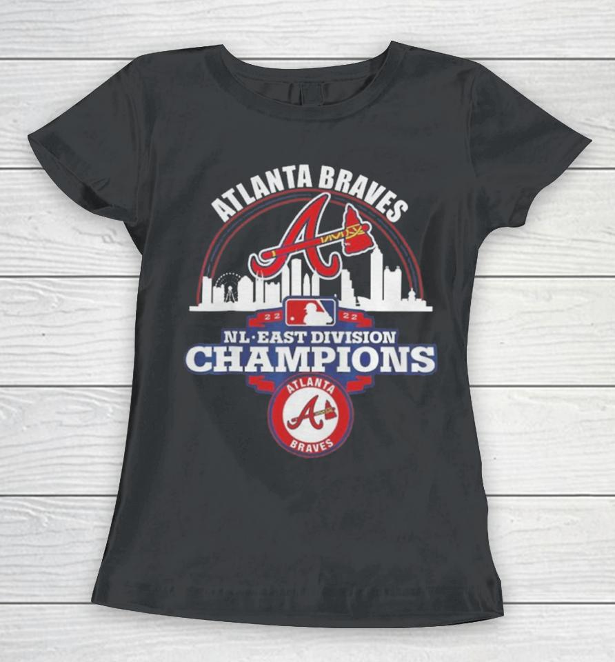 Atlanta Braves 2022 Nl East Division Champions Women T-Shirt