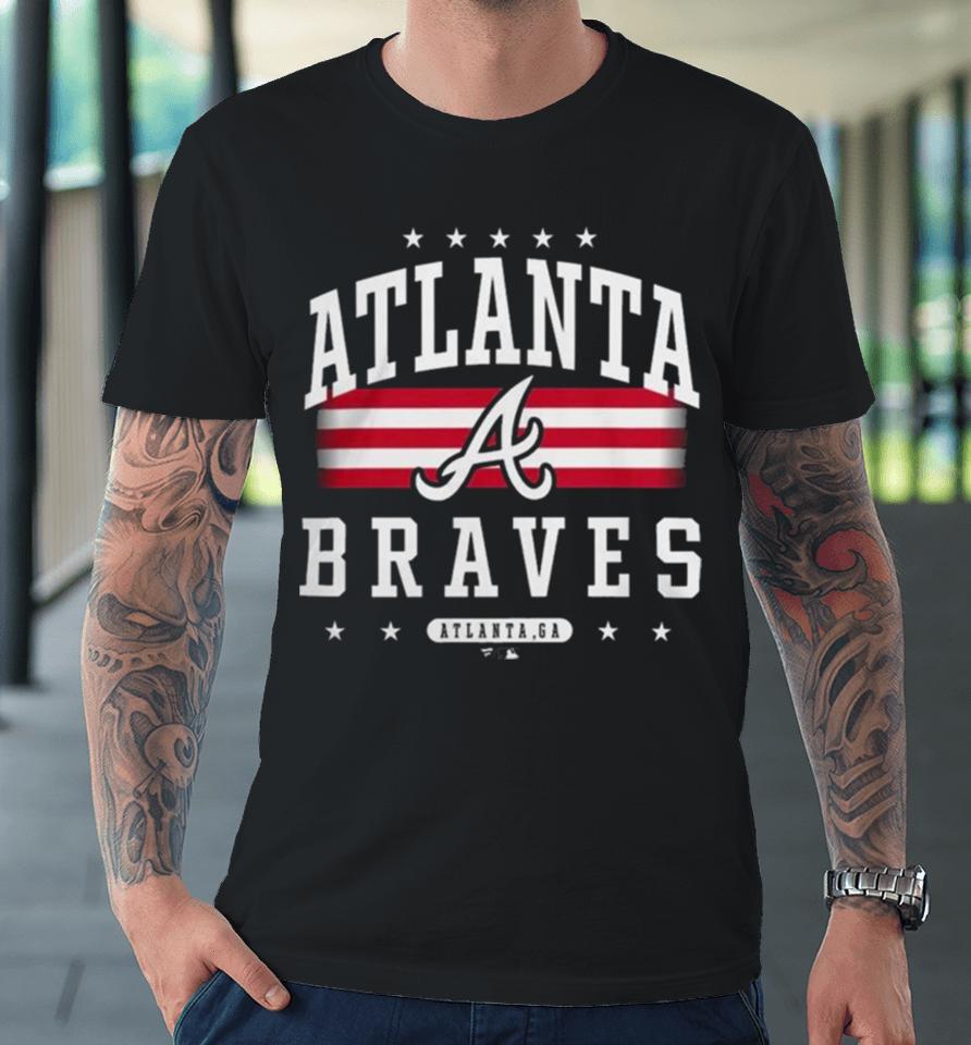 Atlanta Braves Americana Team Atlanta, Ga Logo Premium T-Shirt