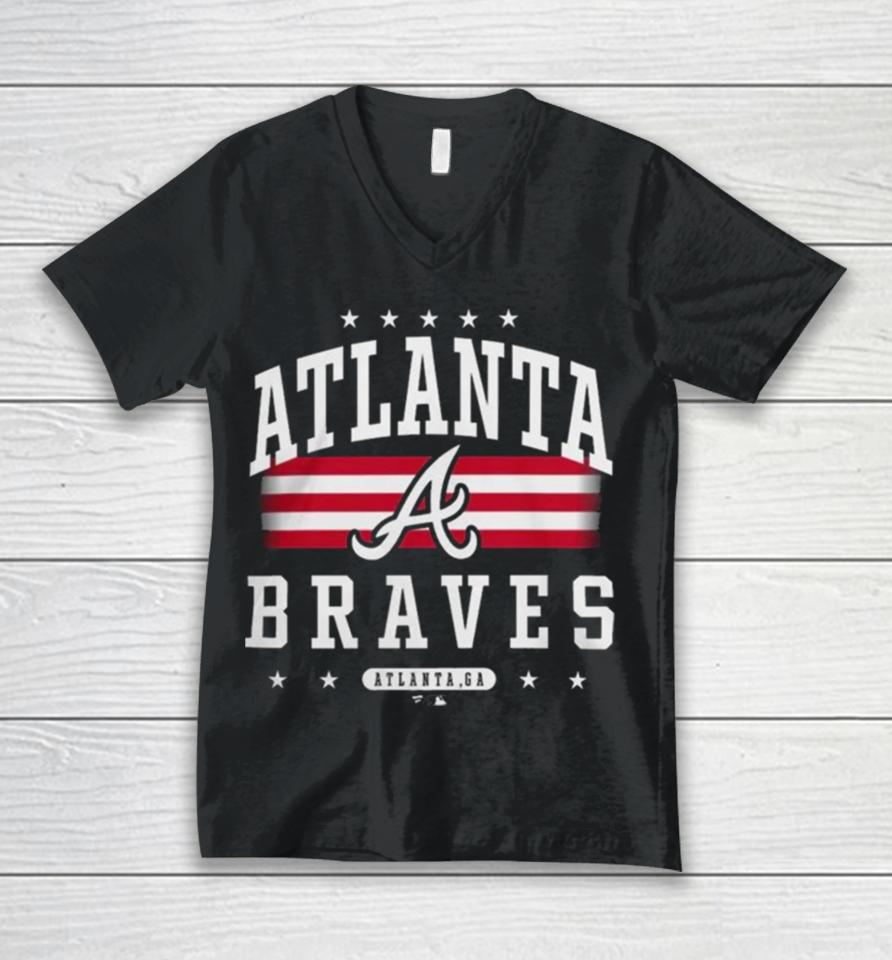 Atlanta Braves Americana Team Atlanta, Ga Logo Unisex V-Neck T-Shirt