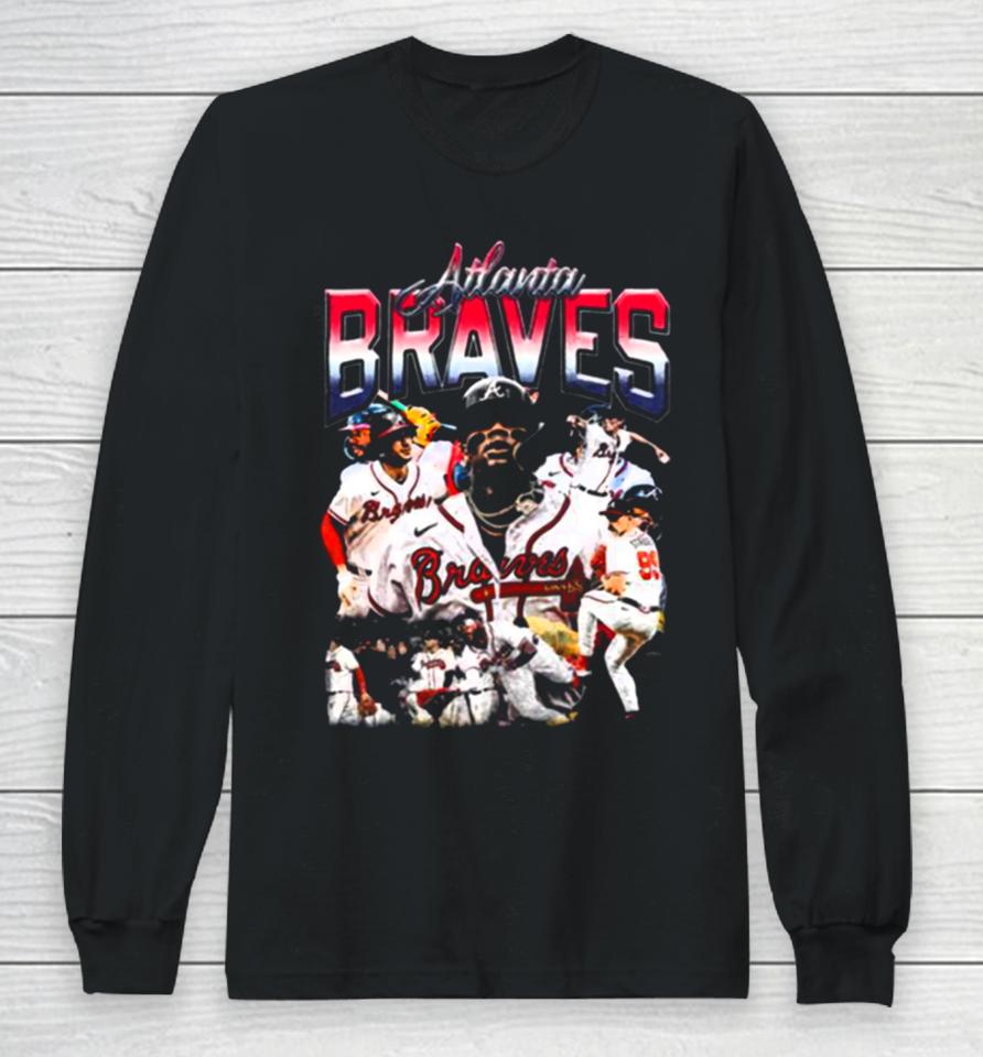 Atlanta Braves Baseball Tee » Vintage Heavyweight Long Sleeve T-Shirt