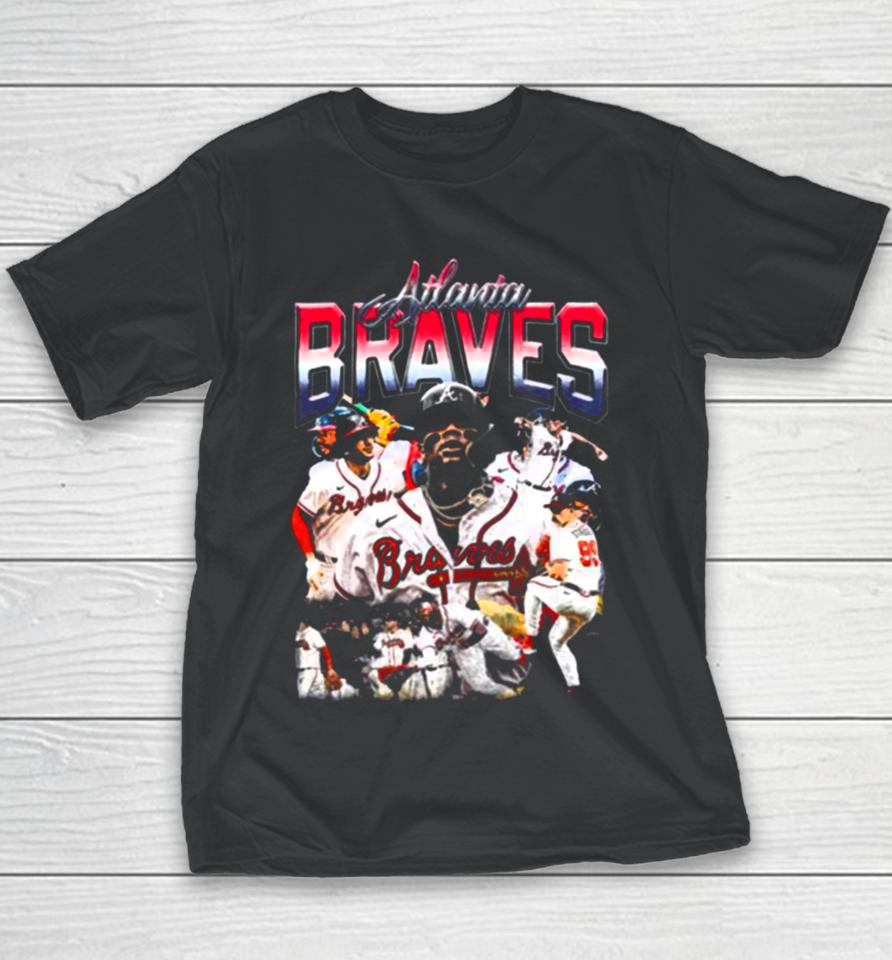 Atlanta Braves Baseball Tee » Vintage Heavyweight Youth T-Shirt