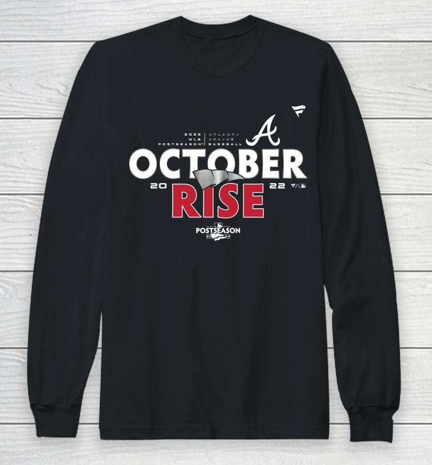 Atlanta Braves Fanatics Branded 2022 October Rise Postseason Long Sleeve T-Shirt