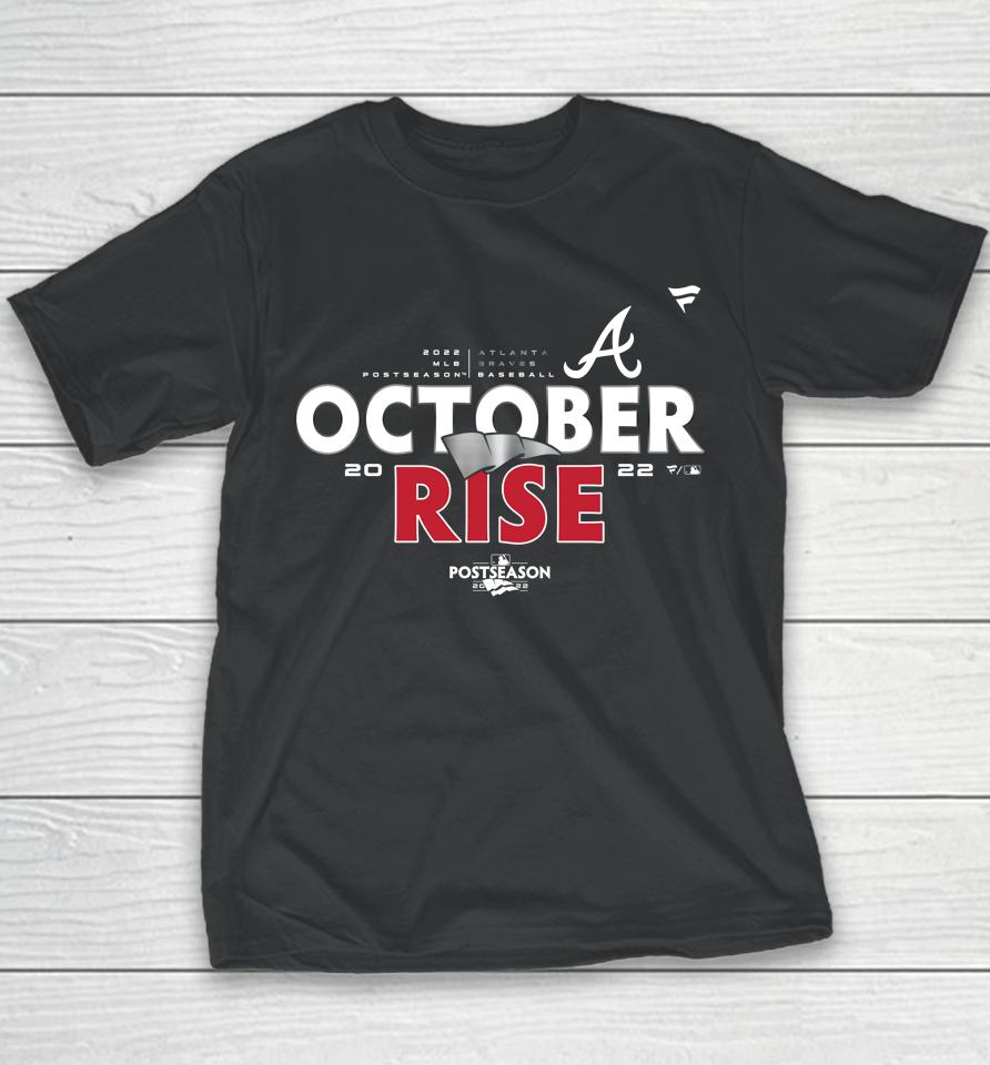 Atlanta Braves Fanatics Branded 2022 October Rise Postseason Youth T-Shirt